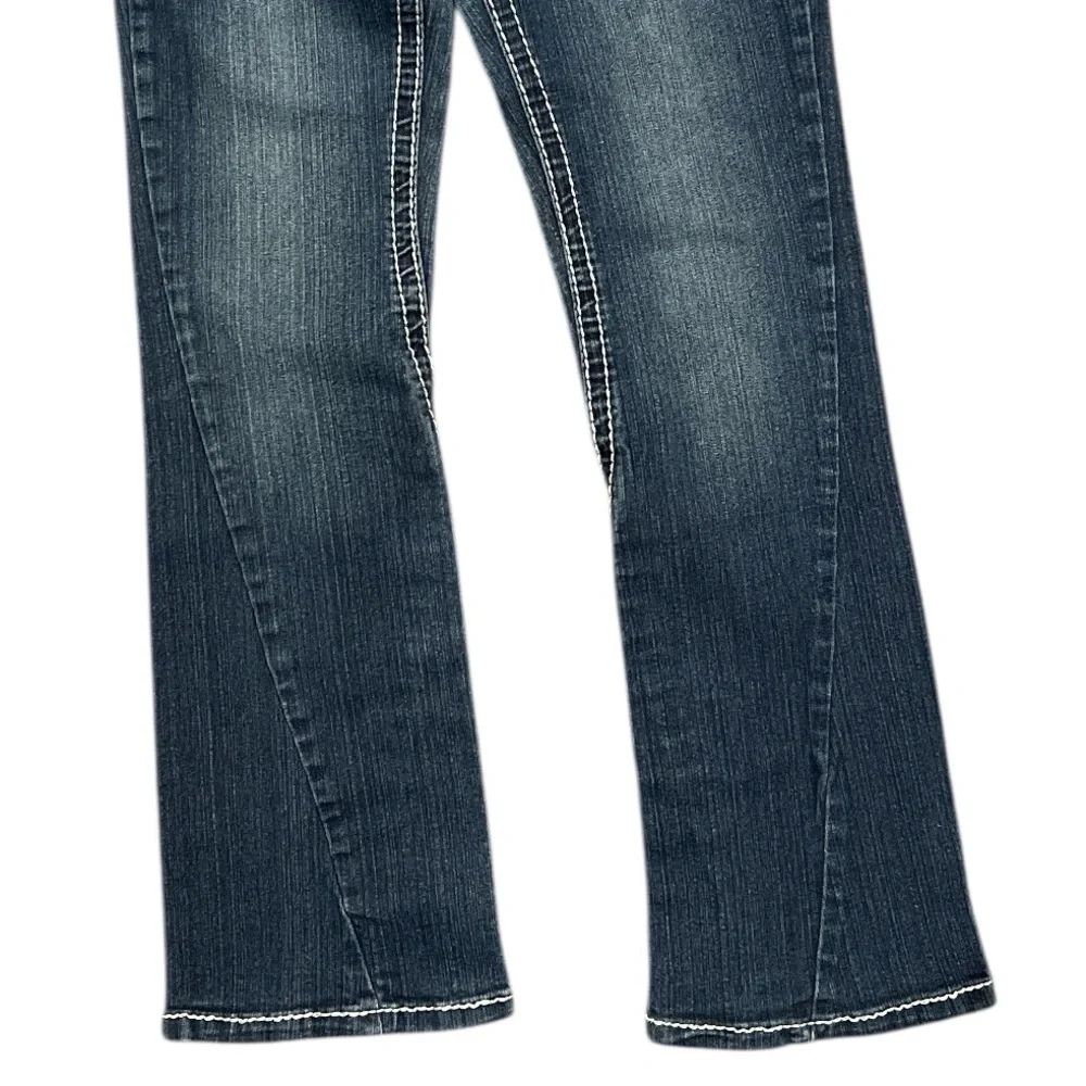 True Religion Joey Twist Super T Low Rise Bootcut Jeans Size 27 Y2K - Picture 10 of 10